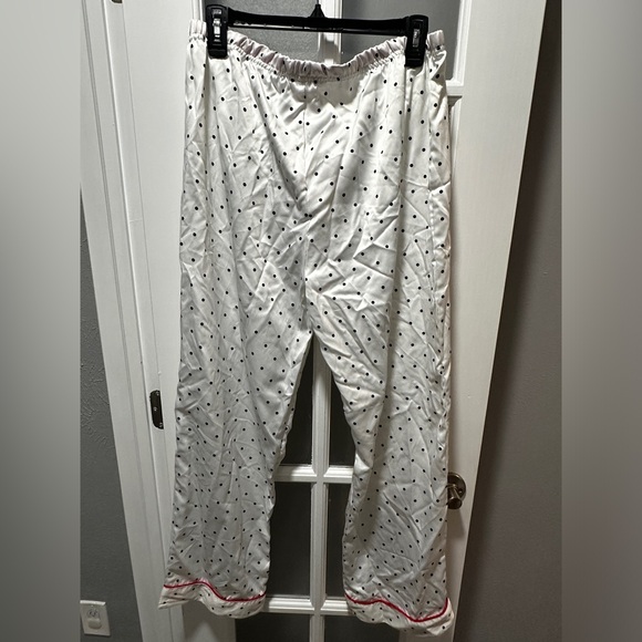 NWOT Snooze Button White Black Polka Dot PJ Bottoms - Picture 4 of 4